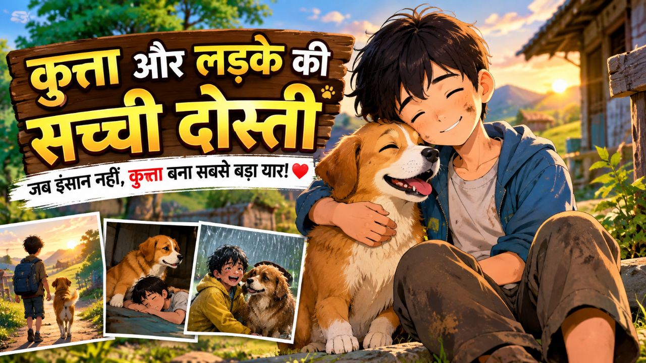 कुत्ता और लड़के की सच्ची दोस्ती | जब इंसान नहीं, कुत्ता बना सबसे बड़ा यार!
