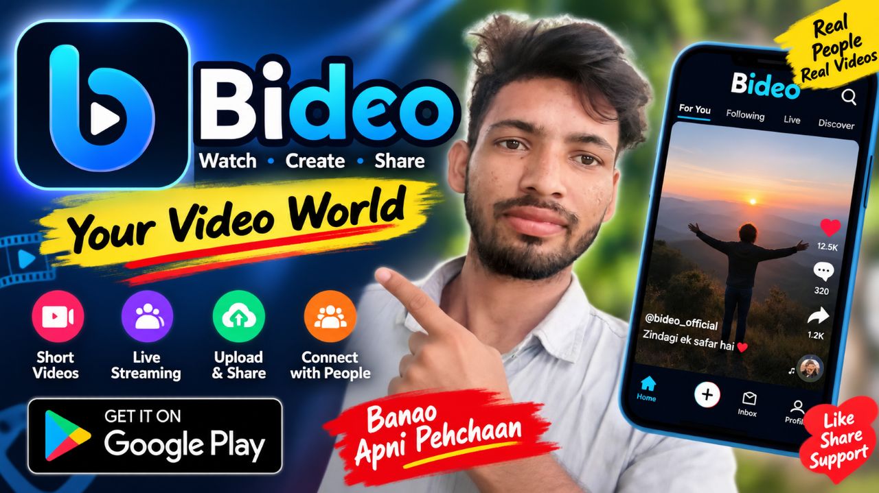 Bideo App Review | Short Videos, Live Streaming & Video Sharing App | Full App Review