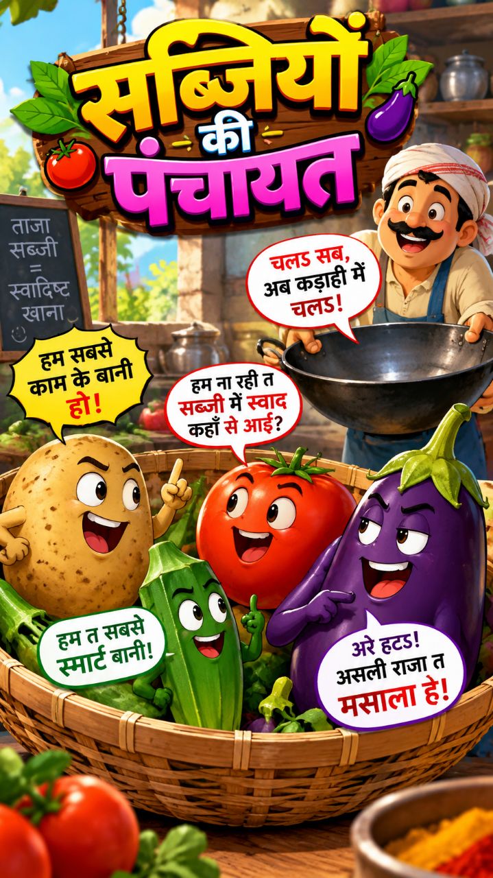 सब्जियों की पंचायत में मच गया बवाल 😂 | Bhojpuri Funny Comedy