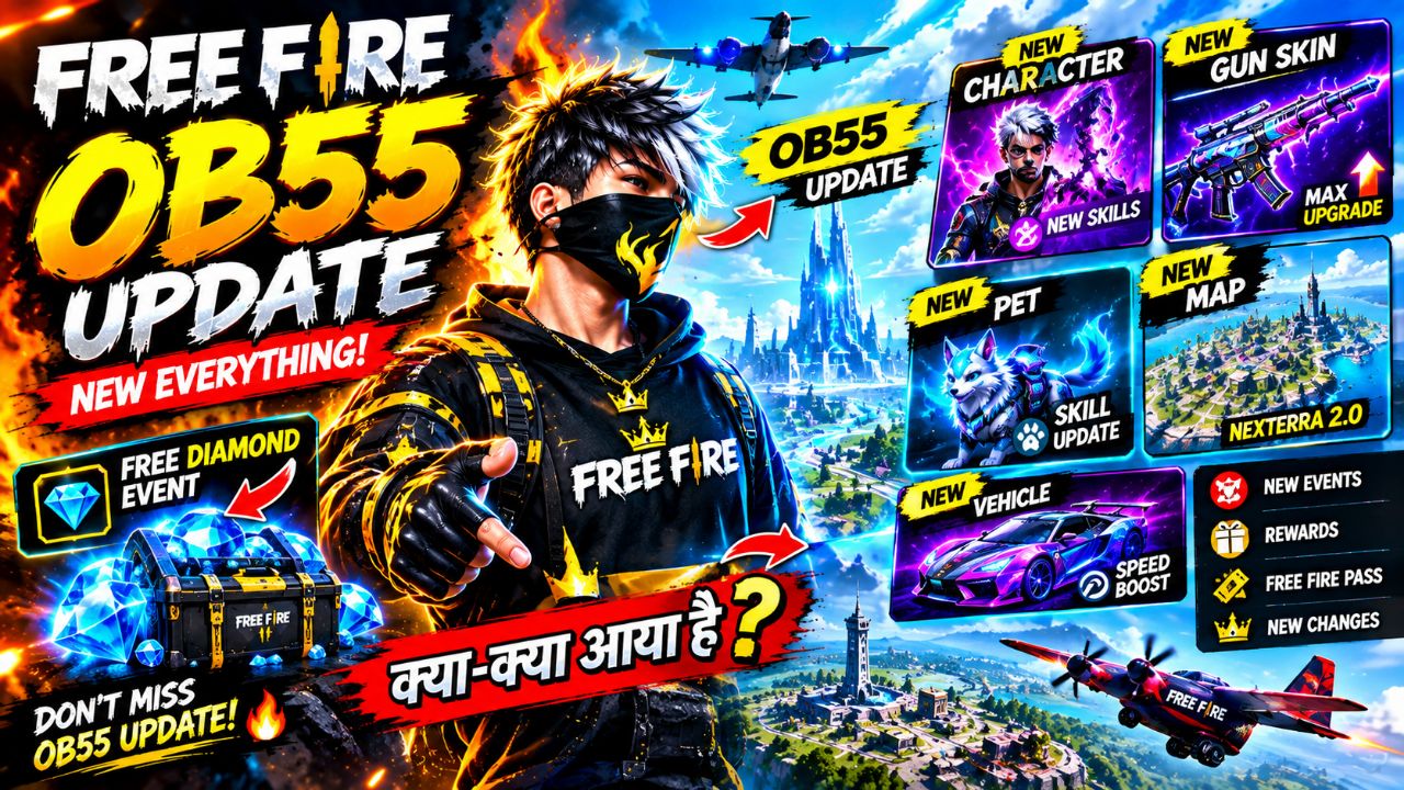 FREE FIRE OB55 UPDATE