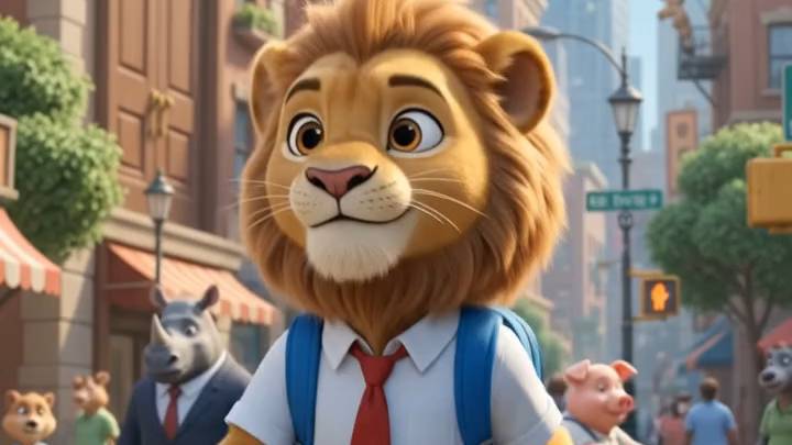 शेर और बच्चे की अनोखी दोस्ती 🦁❤️ | दिल छू लेने वाली कहानी | AI Animation #Shorts
