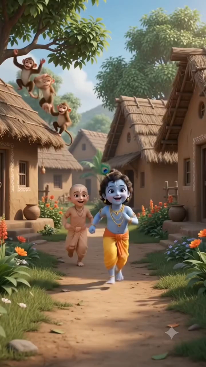 Shree Krishna 🥰 Best Friends Sudama 🤗