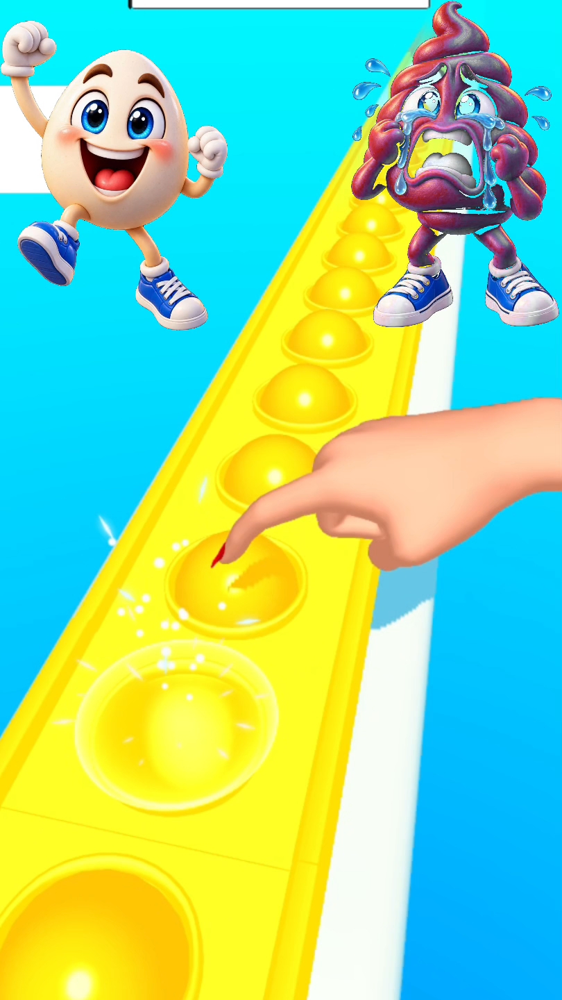 POOP vs EGG! The Funniest 3D ! 🤣🥚 Pop Runner 3D Fun #gaming #shorts #shortfeed #viralshorts