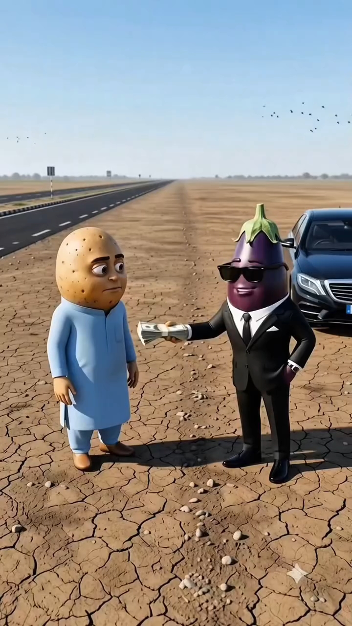 गरीब आलू की किस्मत बदल गई 😱🥔 | Funny AI Cartoon Video | Viral Story