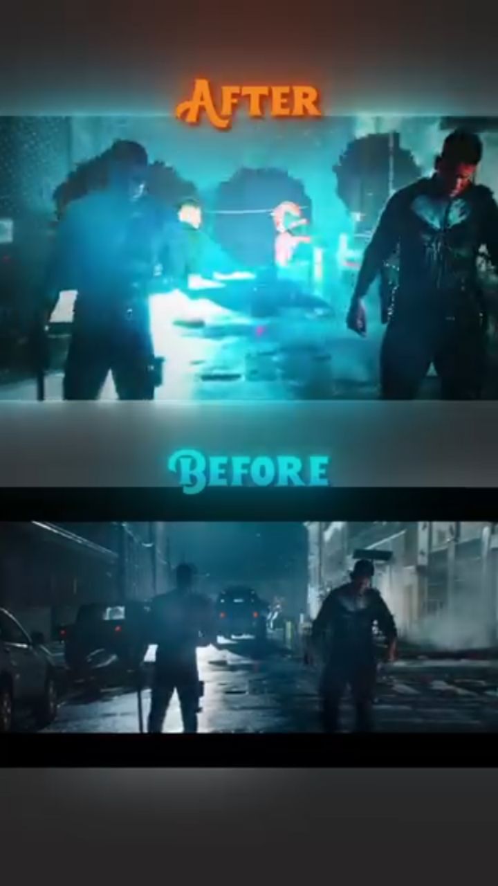 🔥 DAREDEVIL × PUNISHER | BEFORE vs AFTER EDITING 😈 | #CinematicVers