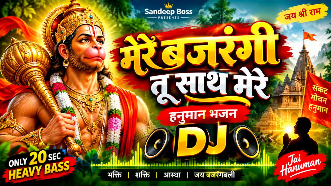 मेरे बजरंगी, तू साथ मेरे 🚩 | Hanuman DJ Bhajan | जय हनुमान | Sandeep Boss