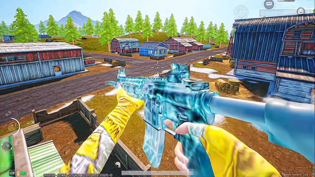 M416 Glacier ka Jalwa ❄️💙 - 1v4 Clutch Ho Gaya