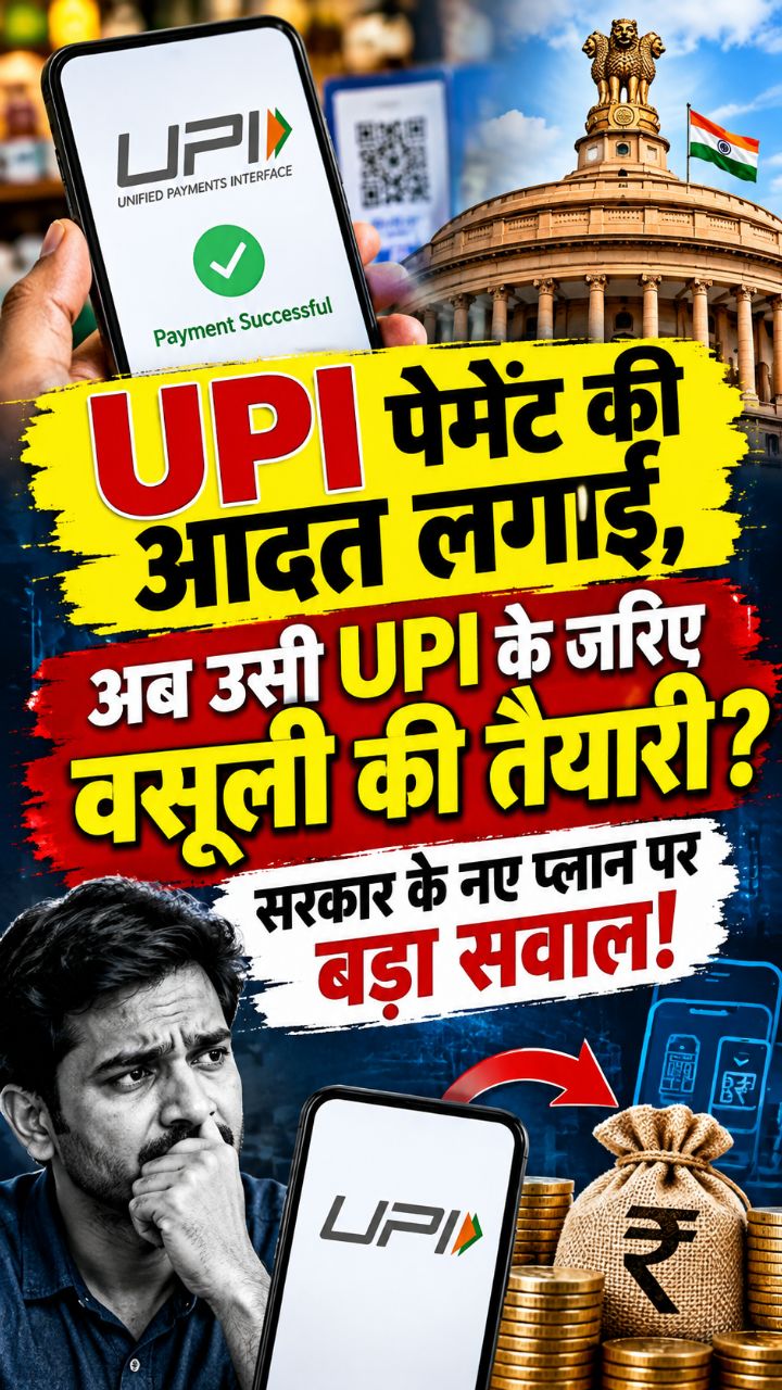 🔥 UPI पेमेंट की आदत लगाई, अब उसी UPI के जरिए वसूली की तैयारी? सरकार के नए प्लान पर बड़ा सवाल!