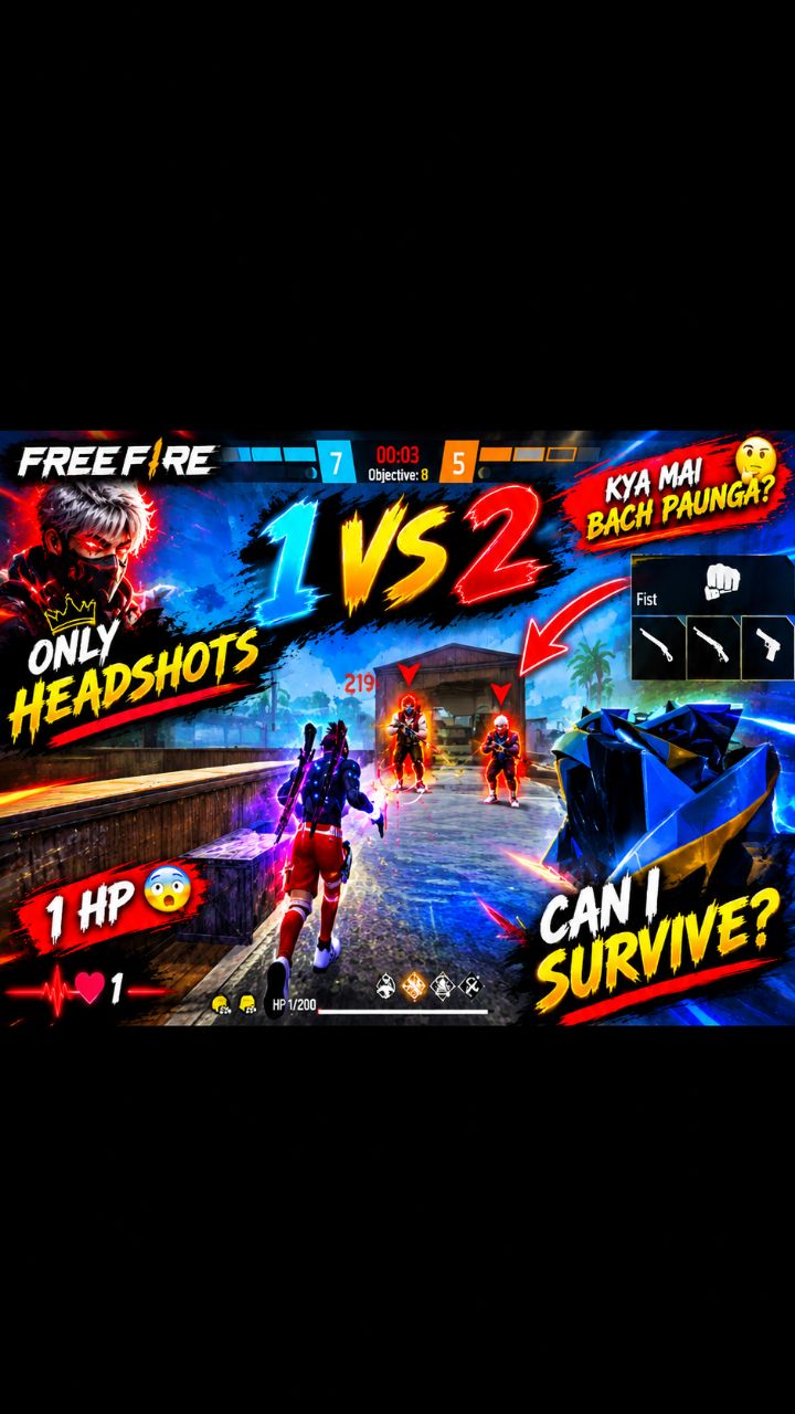 Can i survive 🤔 #freefire #gameplay #gamer #freefiregamer