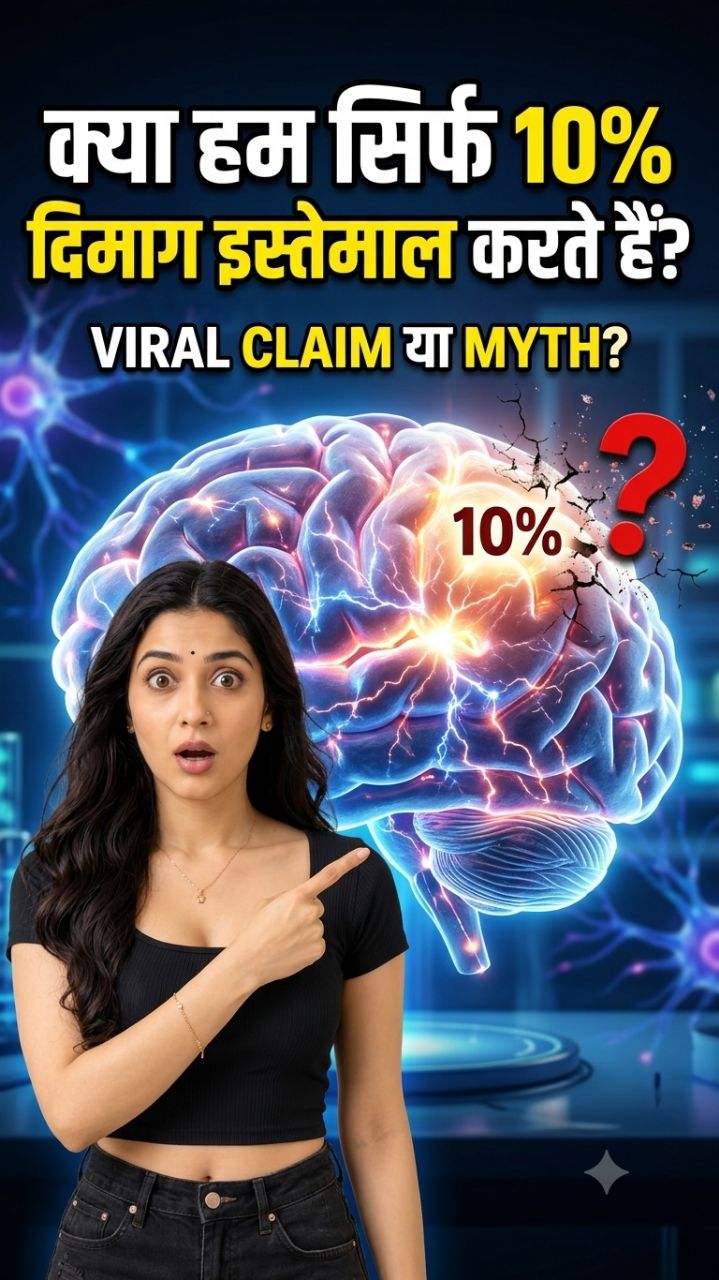 क्या इंसान दिमाग का 10% ही इस्तेमाल करता है? #mind #brain