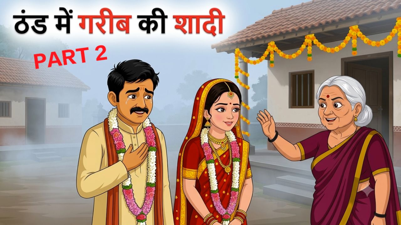 ठंड में गरीब की शादी | moral story | hindi kahani | cartoon video | Thand Ka Kahar
