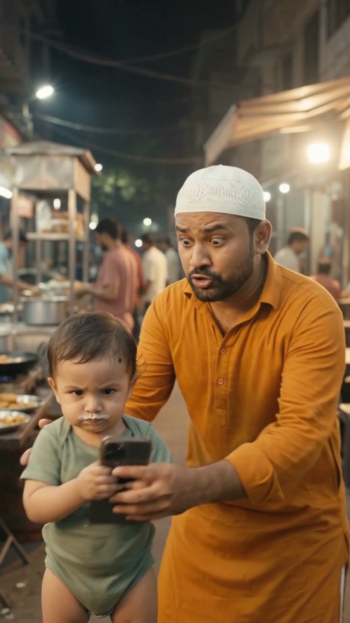 अब्बू! इमरजेंसी में पासवर्ड नहीं पूछते!" 😱📱 | Cute Baby Hilarious Shorts