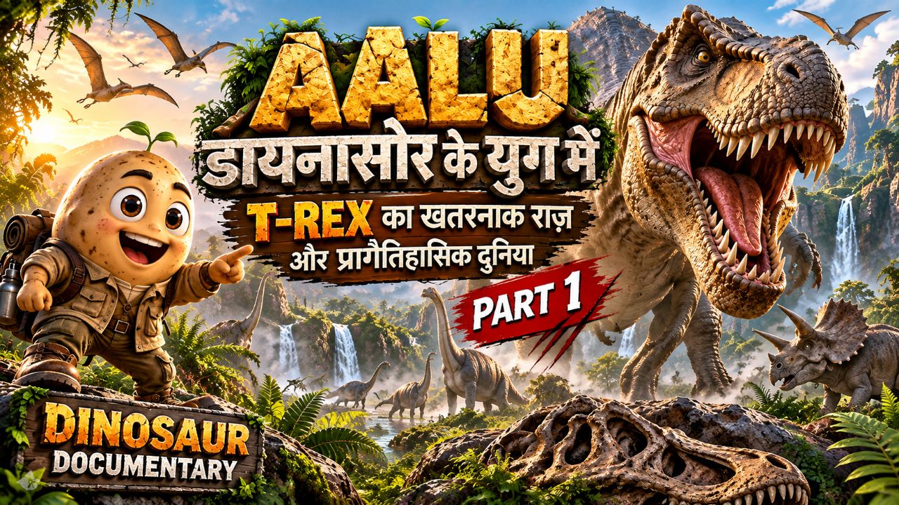 🦖 AALU डायनासोर के युग में | T-Rex का खतरनाक राज़ और प्रागैतिहासिक दुनिया | Dinosaur Part 1