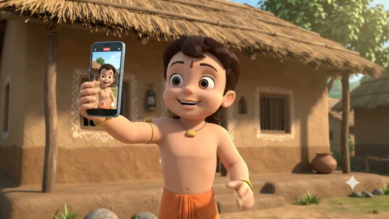 Chhota Bheem machli pakdne gya