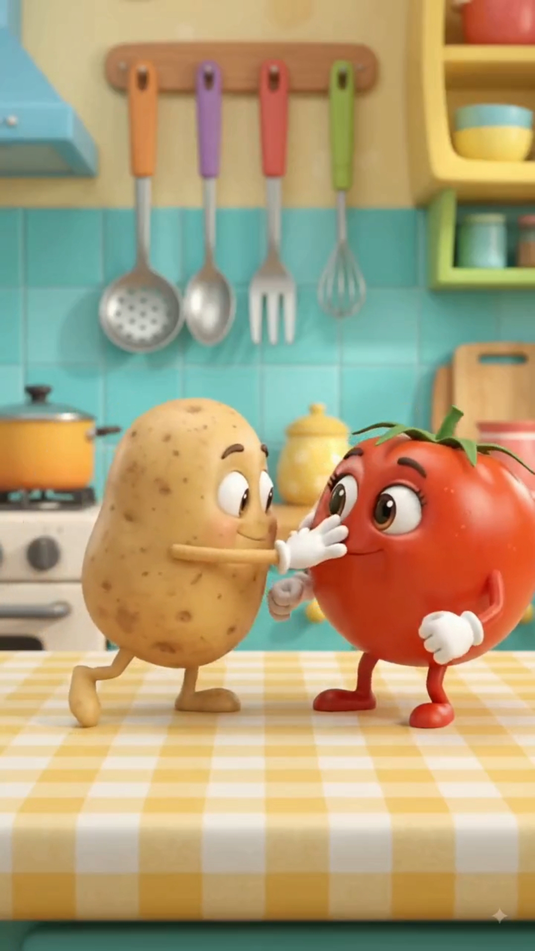 आलू और टमाटर की जबरदस्त पटका-पटकी 😂🥔🍅 | आटा-लू बन गया!