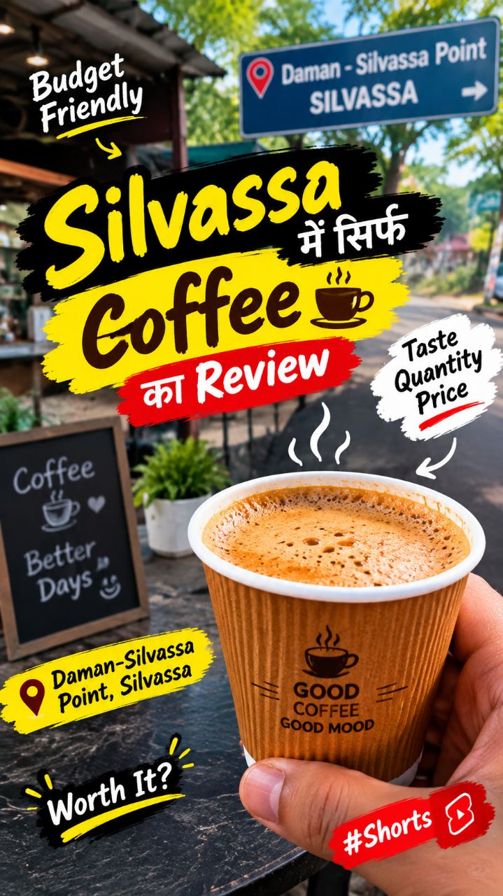 Silvassa में सिर्फ ₹___ की Coffee ☕😋 | Budget Coffee Review | Daman-Silvassa Point
