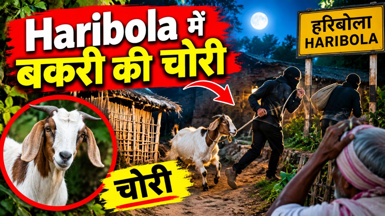 हरिबोला में बकरी की चोरी 😱 | रात में चोर ले गए बकरी | Haribola Goat Theft | Village Vlog