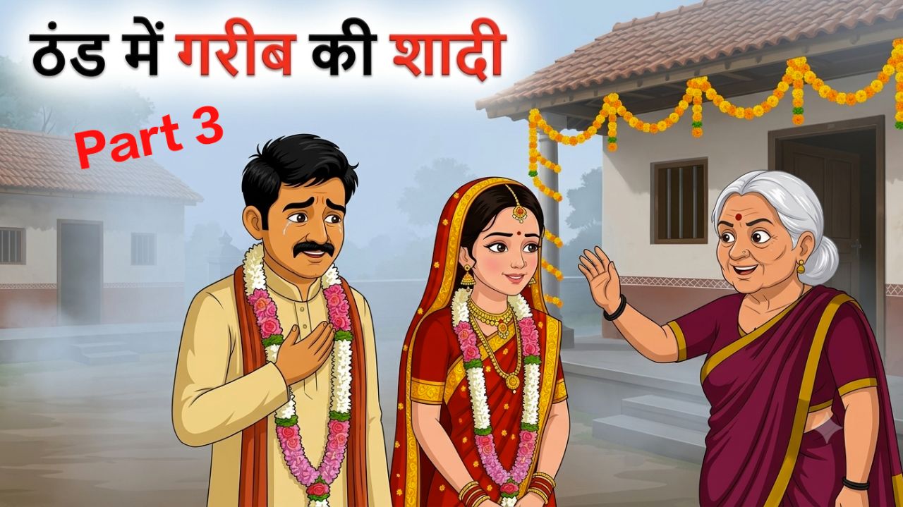 ठंड में गरीब की शादी | moral story | hindi kahani | cartoon video | Thand Ka Kahar