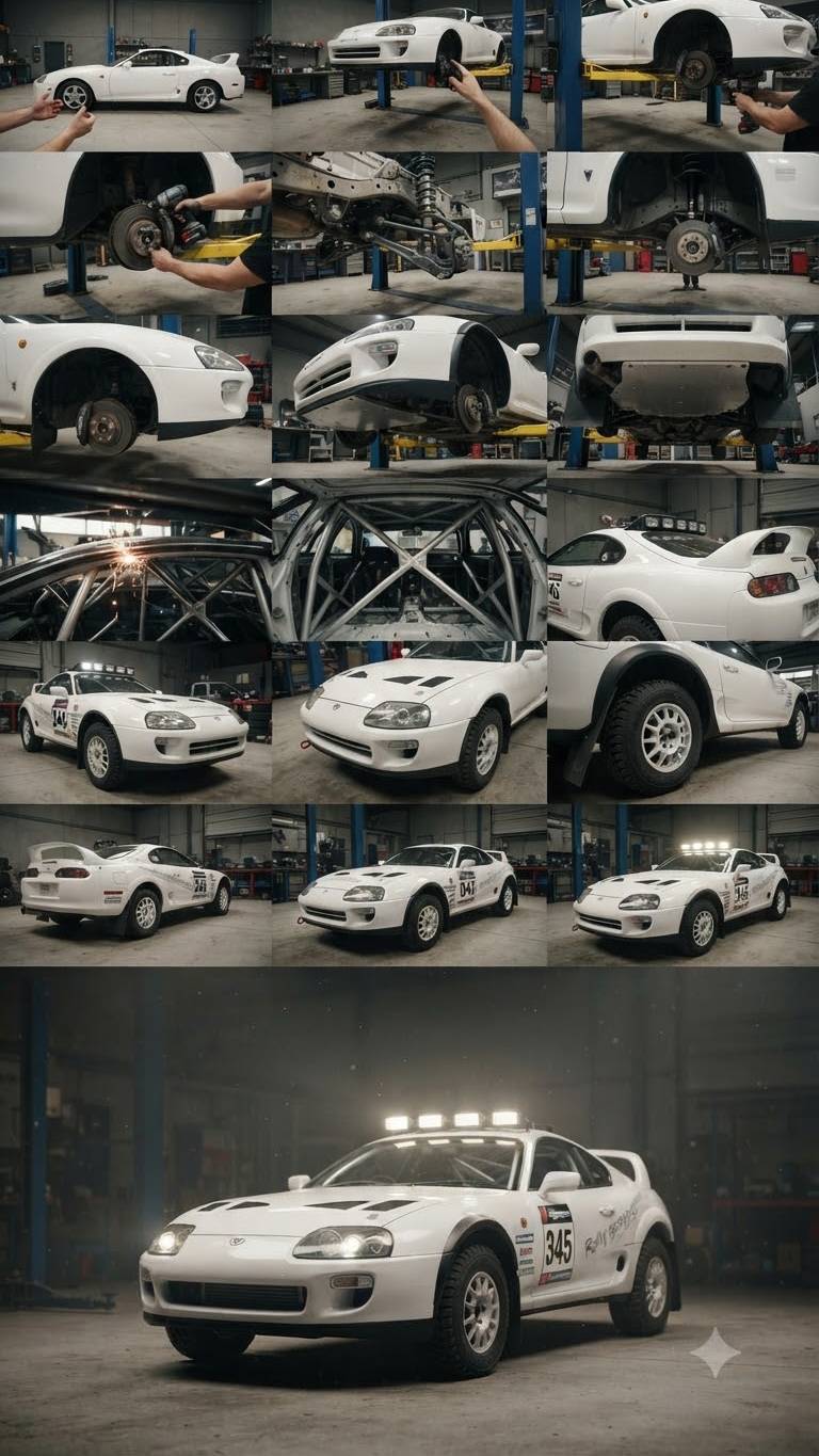 STOCK TO RALLY MONSTER! 😱 Toyota Supra MK4 Transformation 🔥
Caption