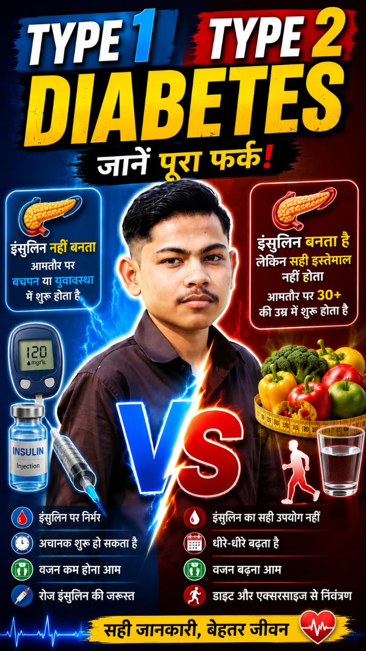 Type 1 vs type 2 dinbaties