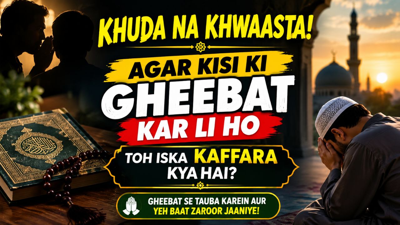 Khuda Na Khwasta! Agar Kisi Ki Gheebat Kar Li Ho To Iska Kaffara Kya Hai? | Gheebat Se Tauba