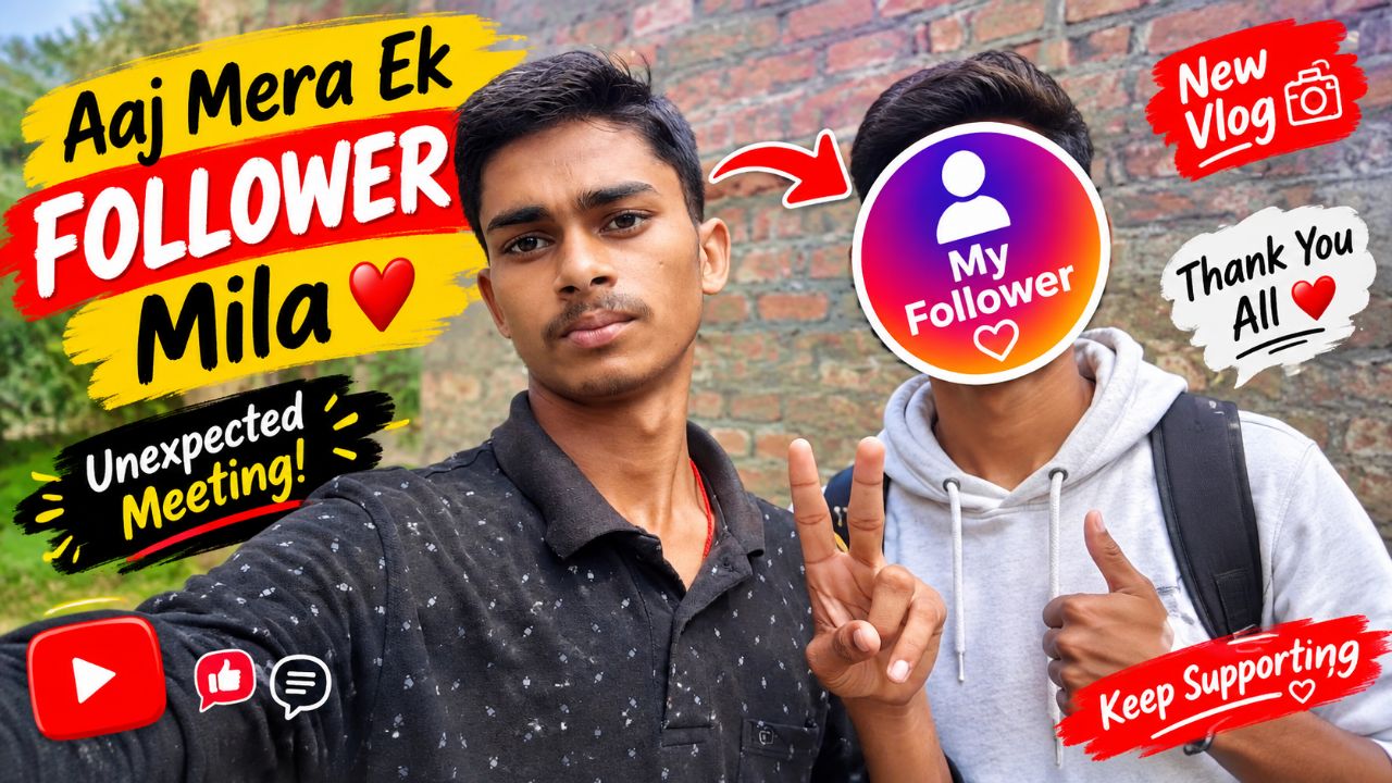 Aaj Mera Ek Follower Mila ❤️ | Unexpected Meeting | Daily Vlog on Bideo App