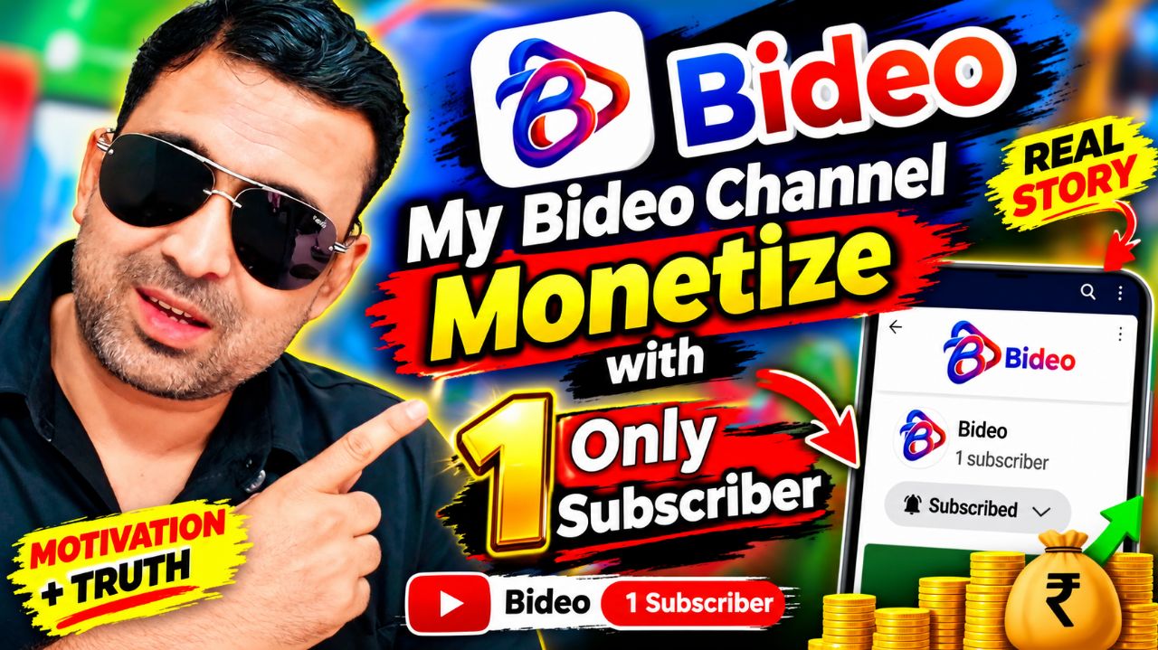 My Bideo Channel Monetize with 1 Only Subscriber