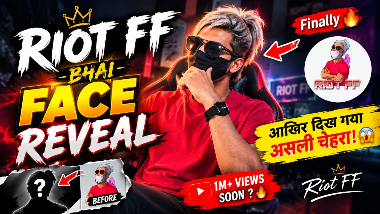“इतने साल बाद आखिर RIOT FF भाई का Face Reveal 😱🔥”
हैशटैग
