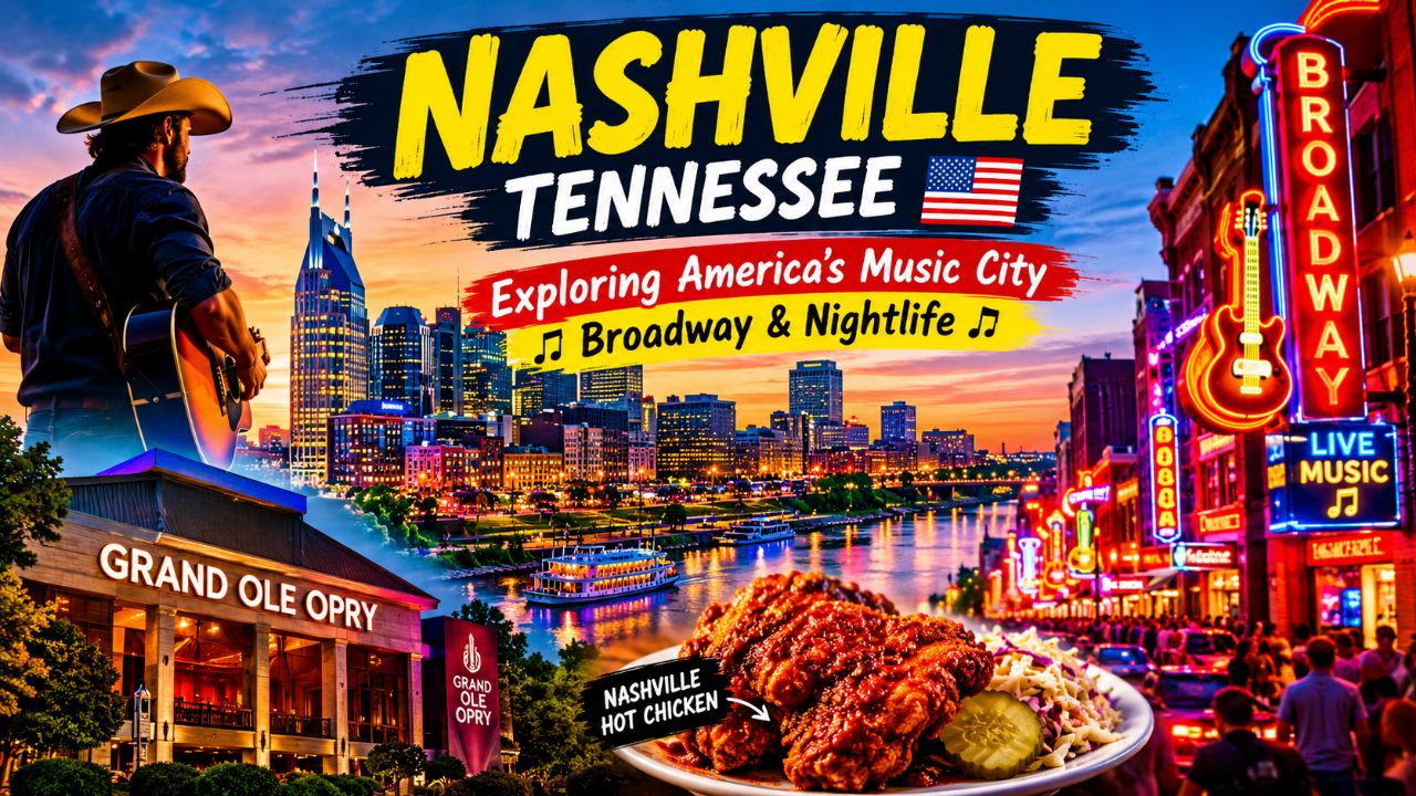 Welcome to Nashville, Tennessee — the legendary Music City! 🇺🇸🎸