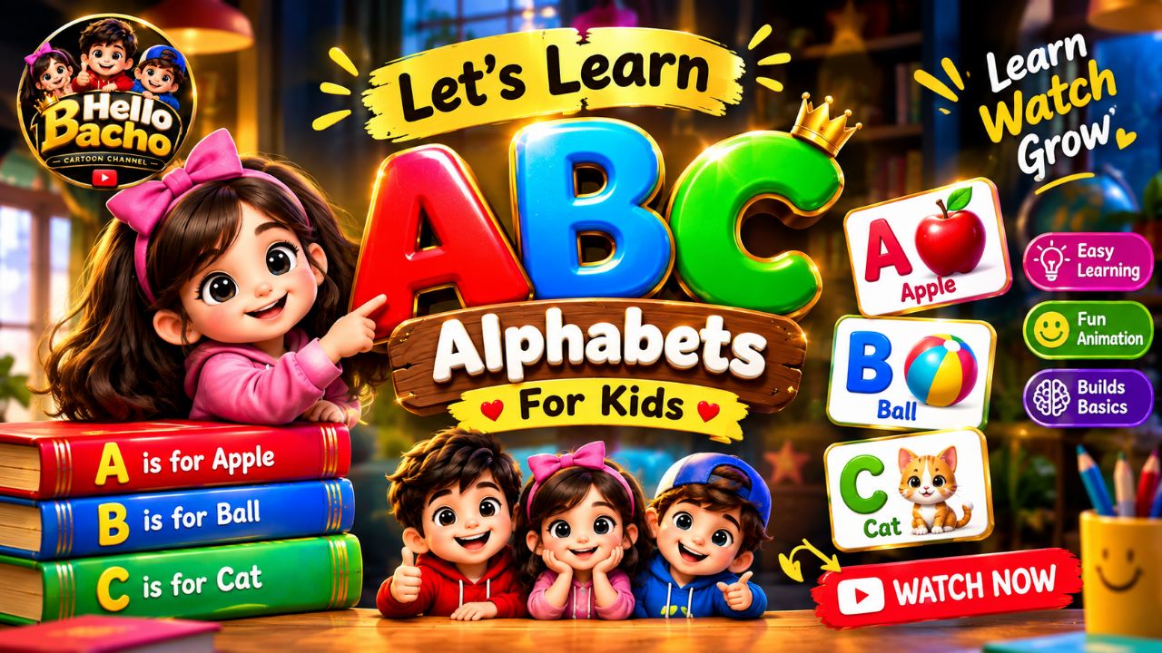 🎵 ABC Alphabet Song + Learning | A to Z for Toddlers & Kids