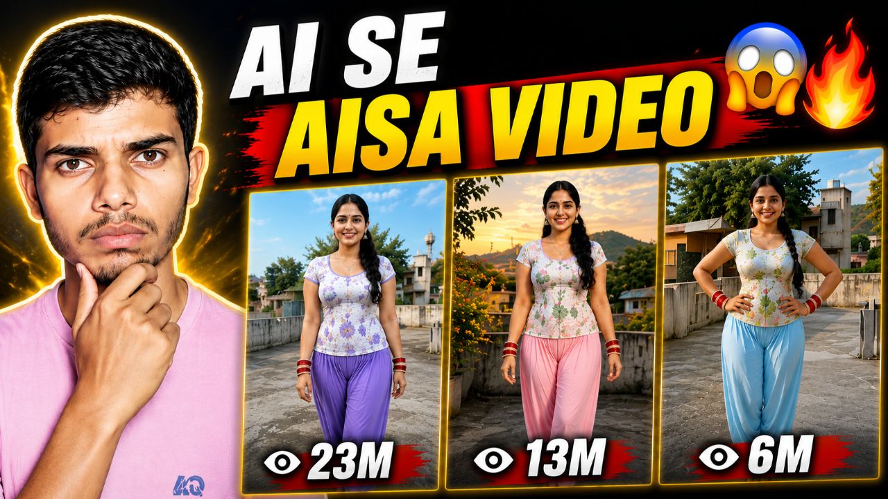 AI Se Video Kaise Banaye? 😱 Full Tutorial Facebook Par AI Se 23M+ Views Wali Video Kaise Banaye?