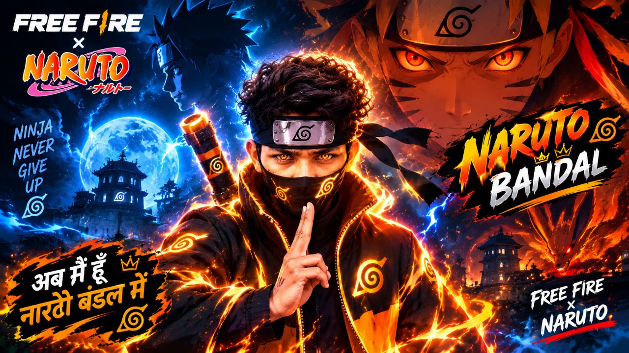 Free fire mea Naruto season  game mea kea hua