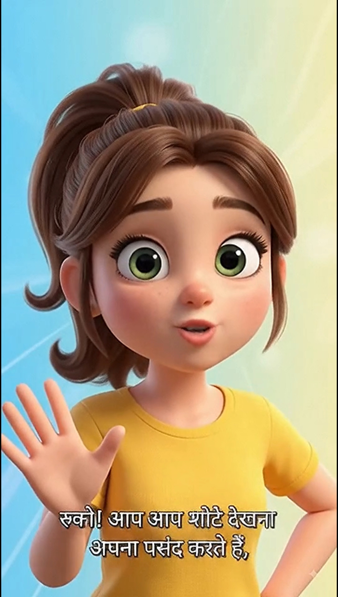 Bidéo logo को reference बनाकर Part 2 का 20–25 सेकंड का energetic cartoon promotion video बनाएं। Cut