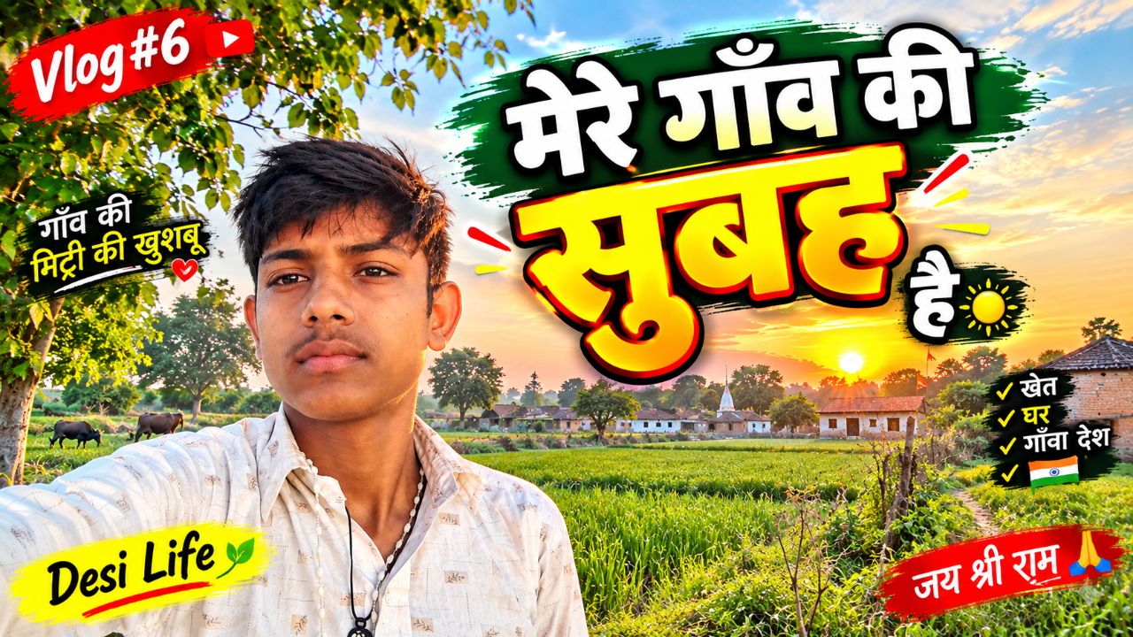 मेरे गाँव की सुबह है ❤️🌾 | खेतों में सुबह-सुबह टहलने निकले | Desi Life | Vlog #7