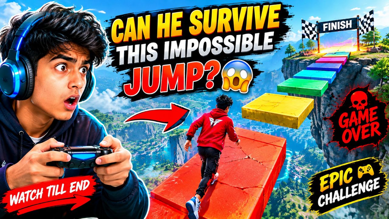 🔥 Can He Survive This Impossible Jump? 😱 | Crazy Gaming Challenge 🎮