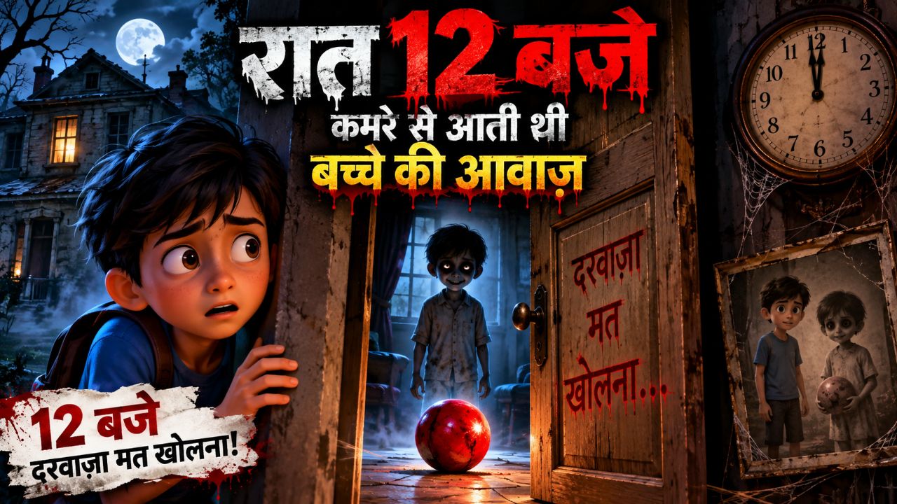रात 12 बजे कमरे से आती थी बच्चे की आवाज़ | Horror Cartoon Story | Hindi Kahani