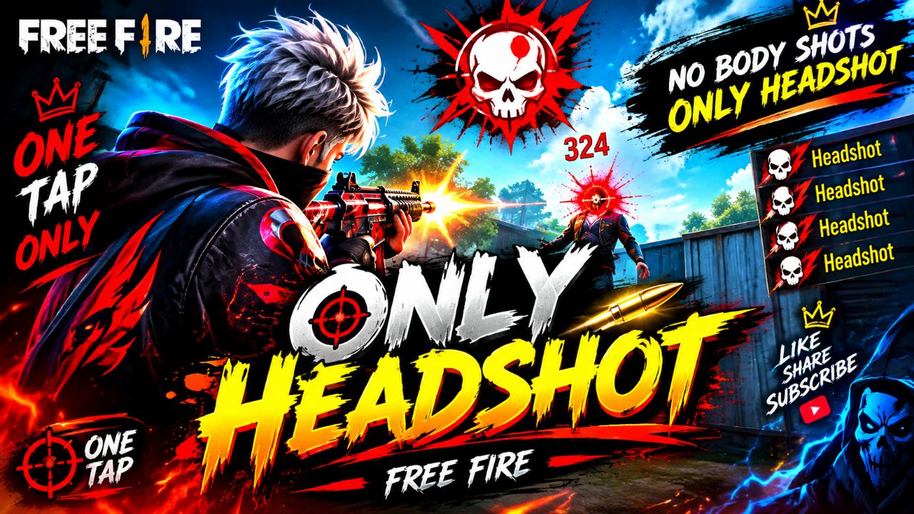 💀 ONLY HEADSHOT 🔥 ONE TAP = ENEMY DOWN 🎯 | Free Fire
Description: