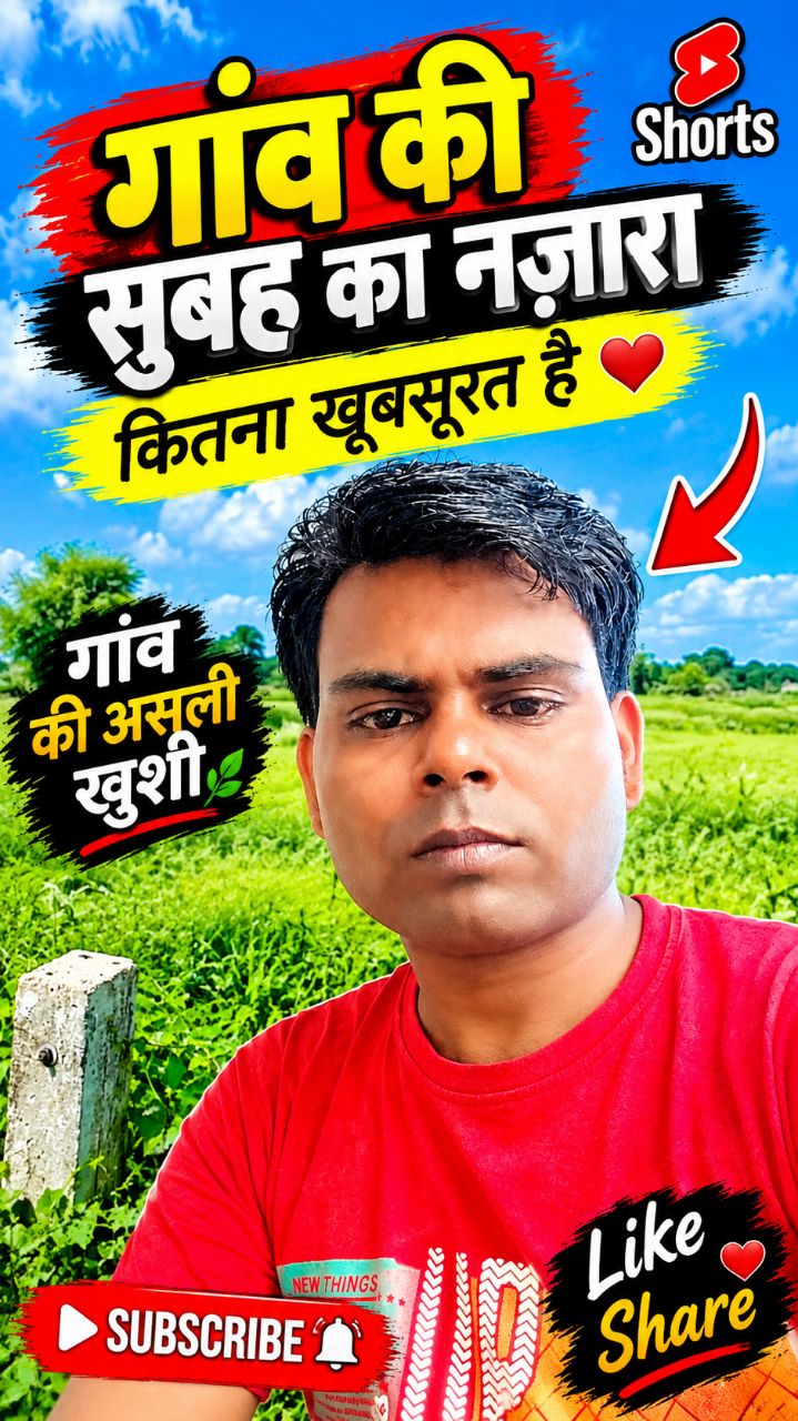 Nature's Green Paradise 🌿✨ #Shorts
सुकून भरे हरे-भरे खेत 🌾 Horizon Sky View