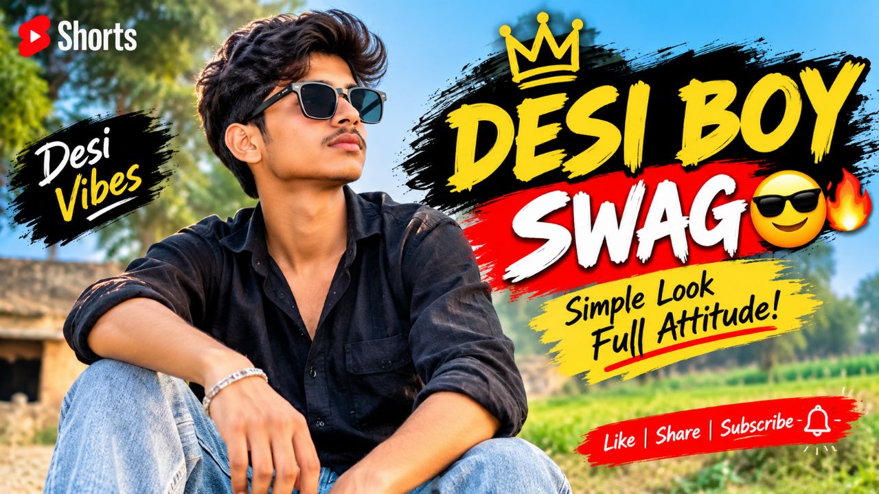 “Desi Boy Swag 😎🔥 | Simple Look, Full Attitude!”
