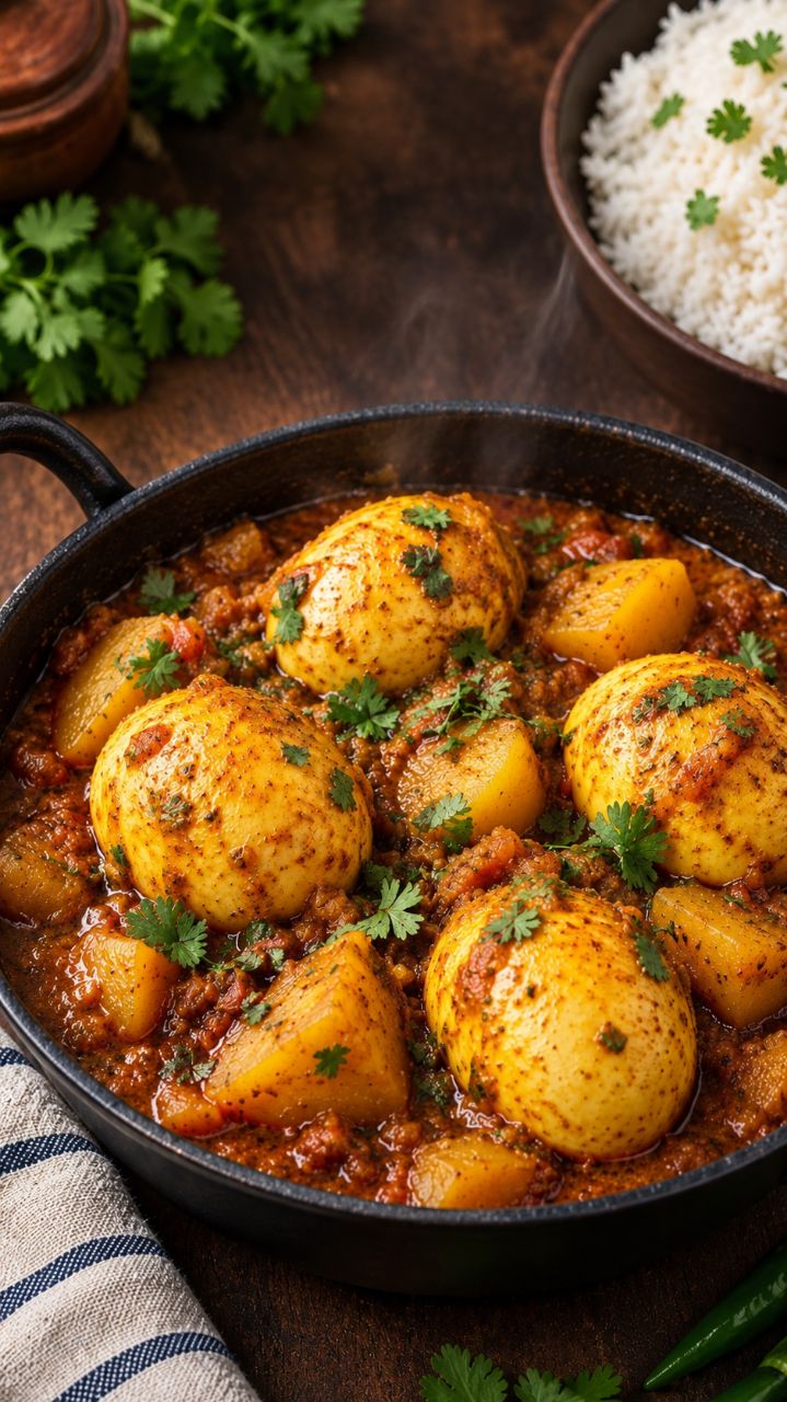 Anda Aloo Curry 🍳🥔 | Easy Homestyle Egg & Potato Curry @The Broke Recipes