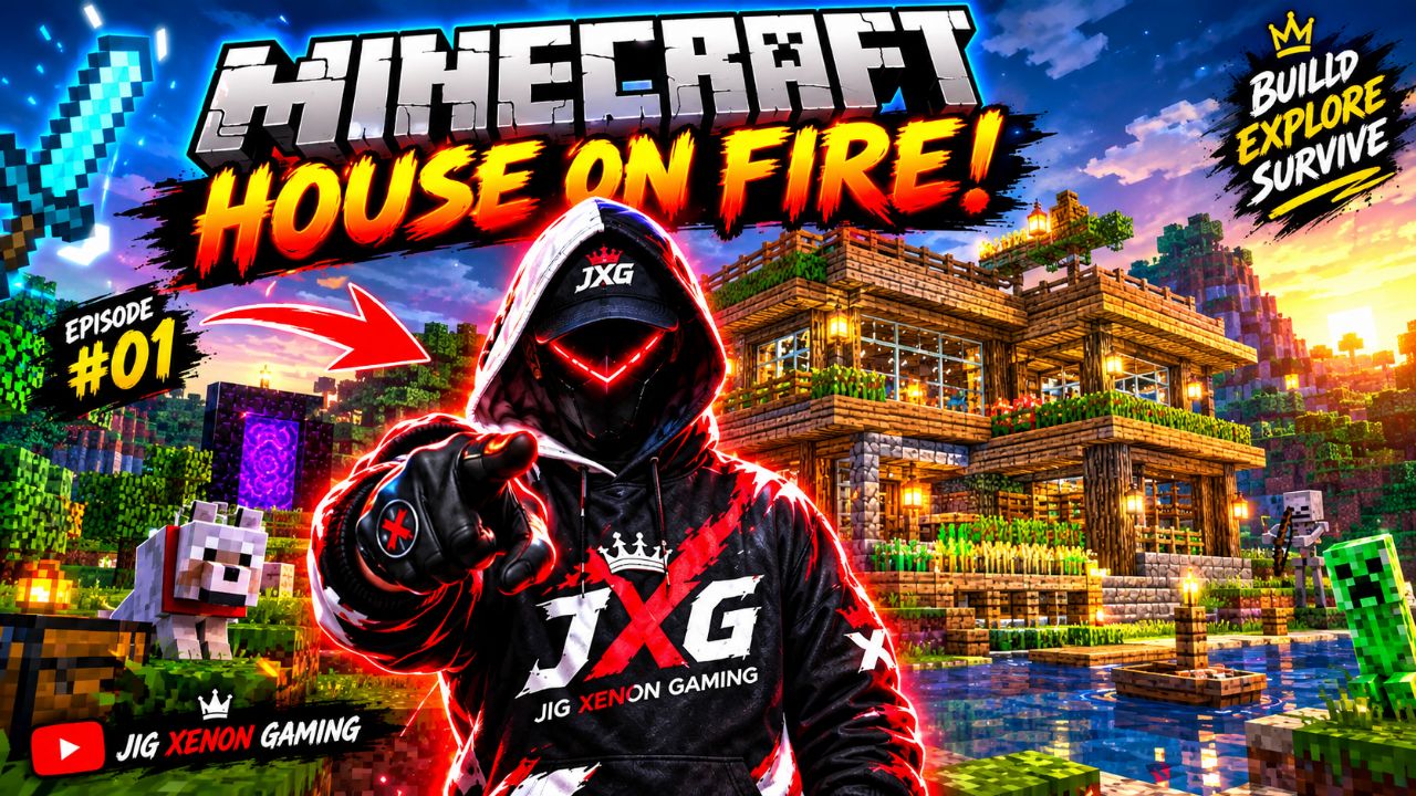 Minecraft Mein Secret Wooden House Bana Diya 😱🔥 | Ultimate House Build | JXG #jigxenon_gaming