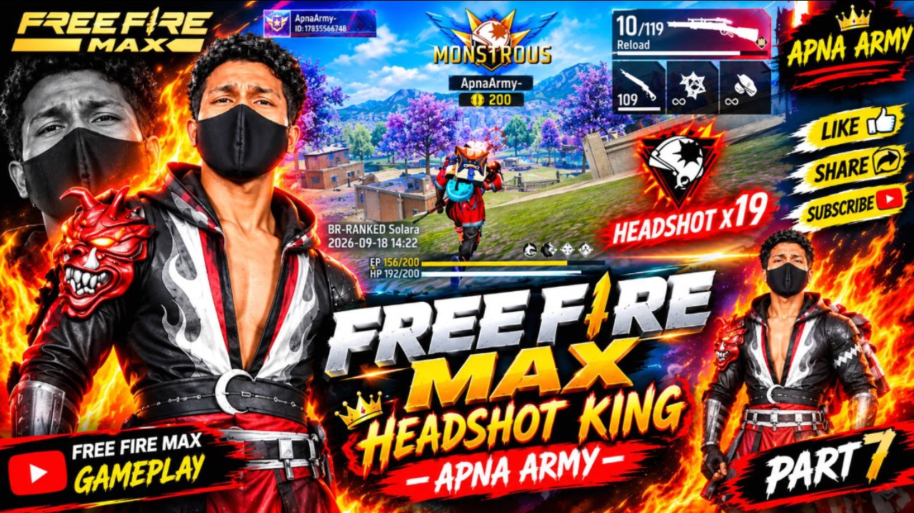Solo vs Squad  | Free Fire MAX Gameplay | Part 7 | Apna Army 👑