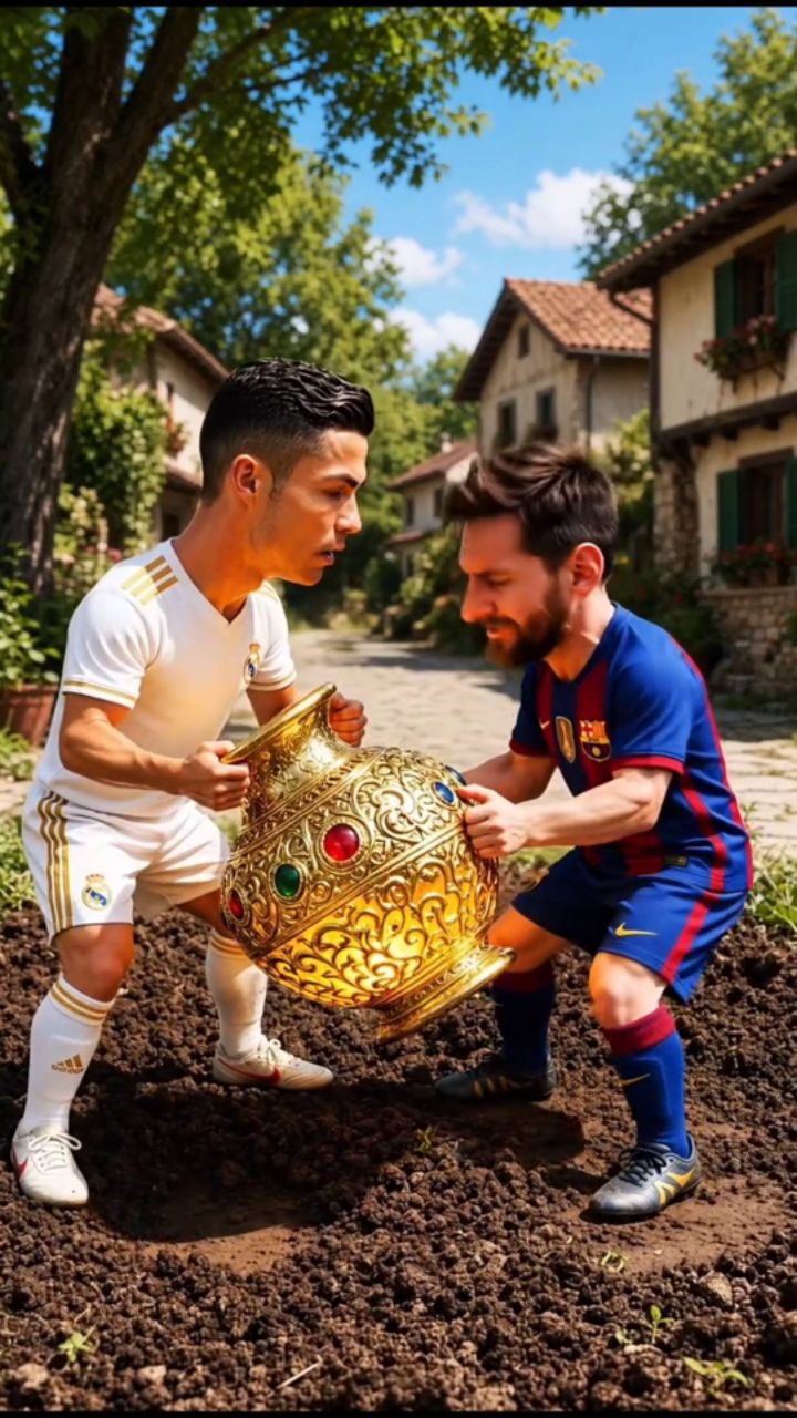AI Ronaldo vs Messi Funny Magic Battle 😂🏆