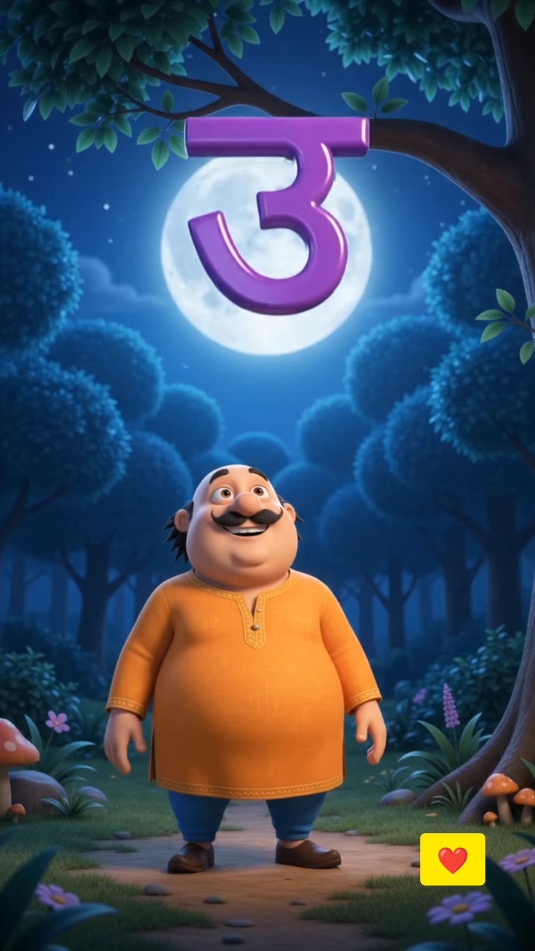 Motu Aur Raat Ka 'उ से उल्लू'! 🦉🌙 #shorts