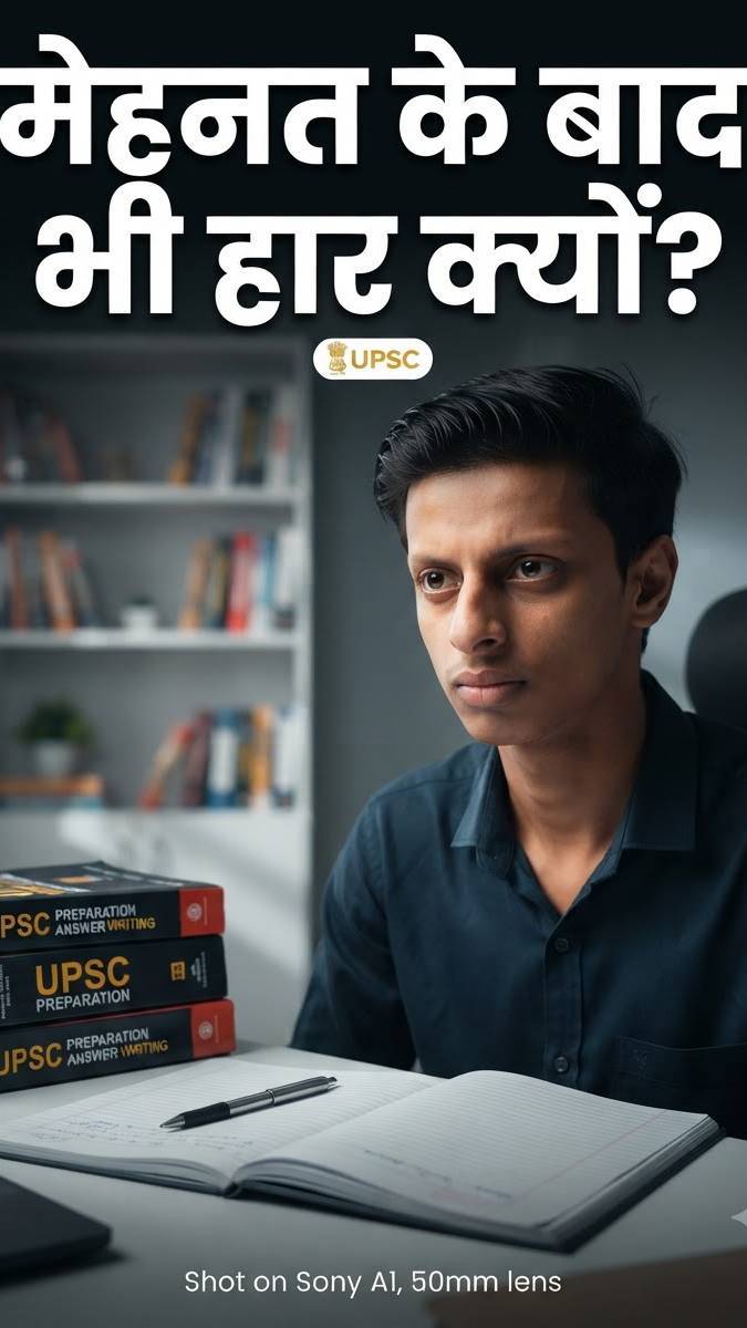 UPSC में मेहनत के बाद भी लोग क्यों हार जाते हैं? 😳

#UPSC #UPSCMotivation #IAS.