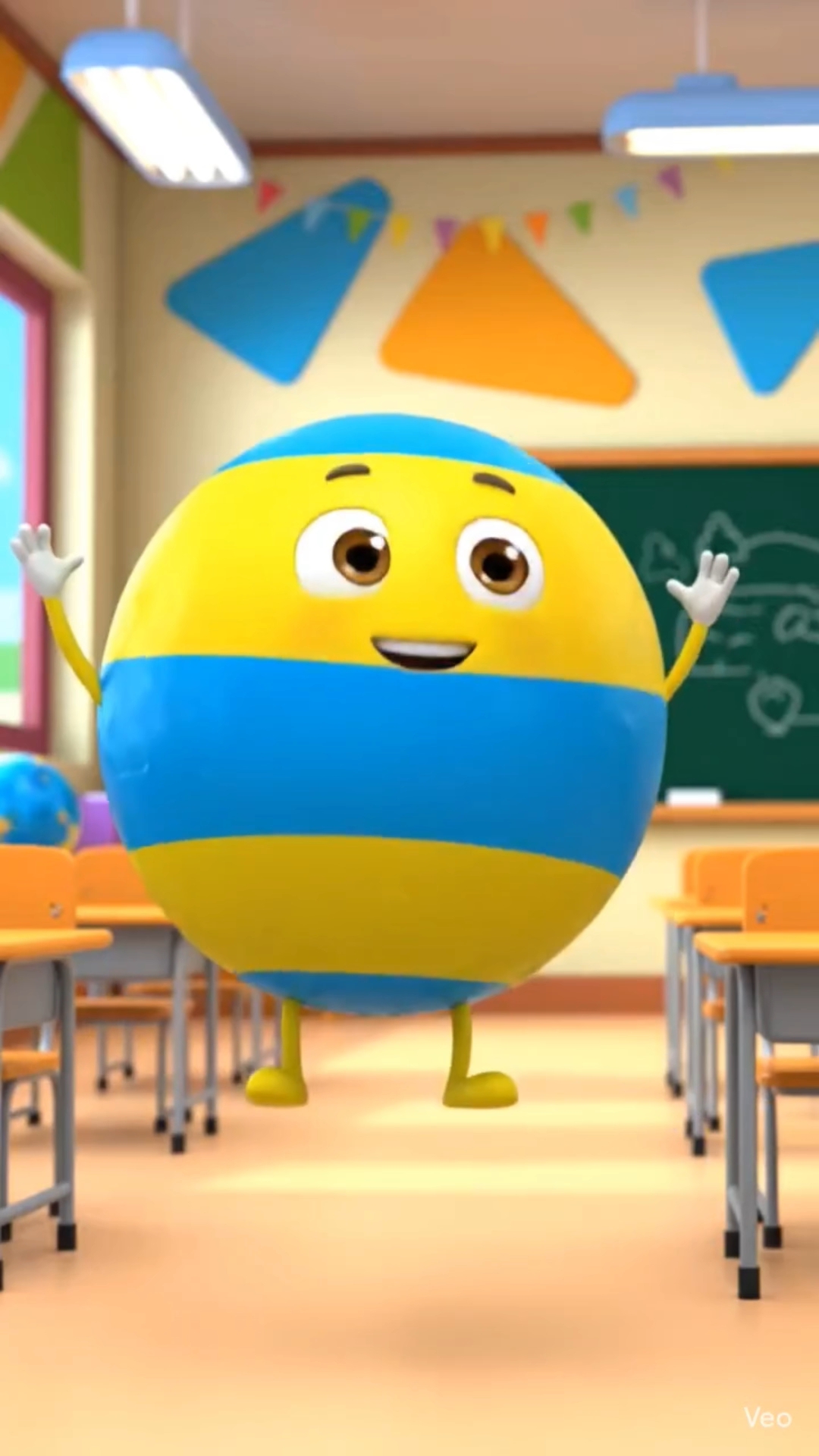 — Cat 🐱
Cute little cartoon cat, big letter C, colorful classroom, children's educational animation