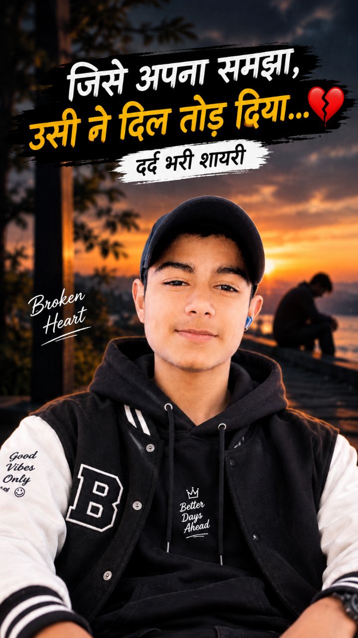 जिसे अपना समझा, उसी ने दिल तोड़ दिया 💔 | दर्द भरी शायरी #shorts
 #bideo #shayri