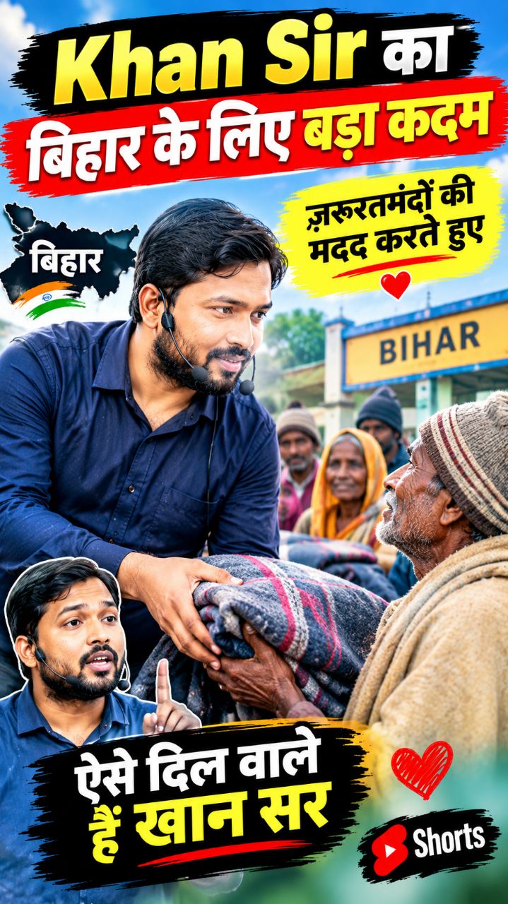 🌊❤️ बिहार की बाढ़ में खान सर बने मदद की मिसाल! 🙏