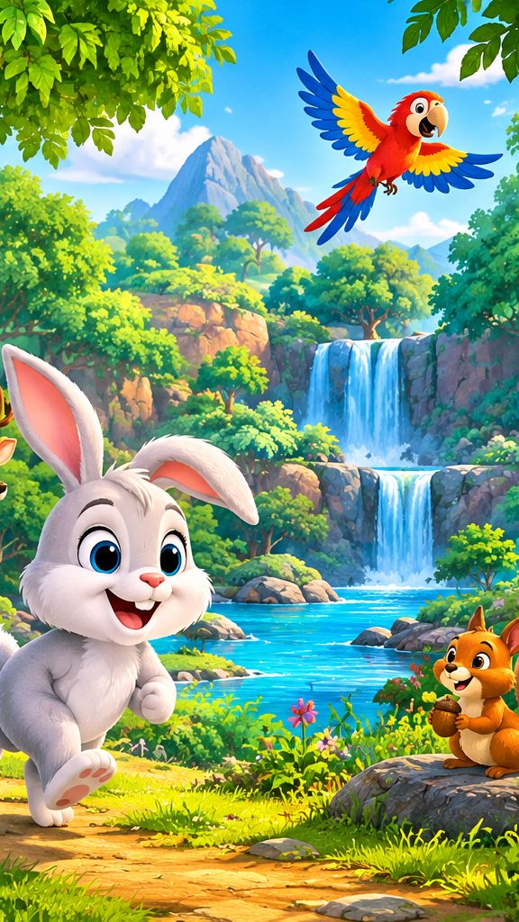 जंगल के दोस्तों की मजेदार दुनिया 🐘🐰🐒🦊 | Jungle Adventure Cartoon