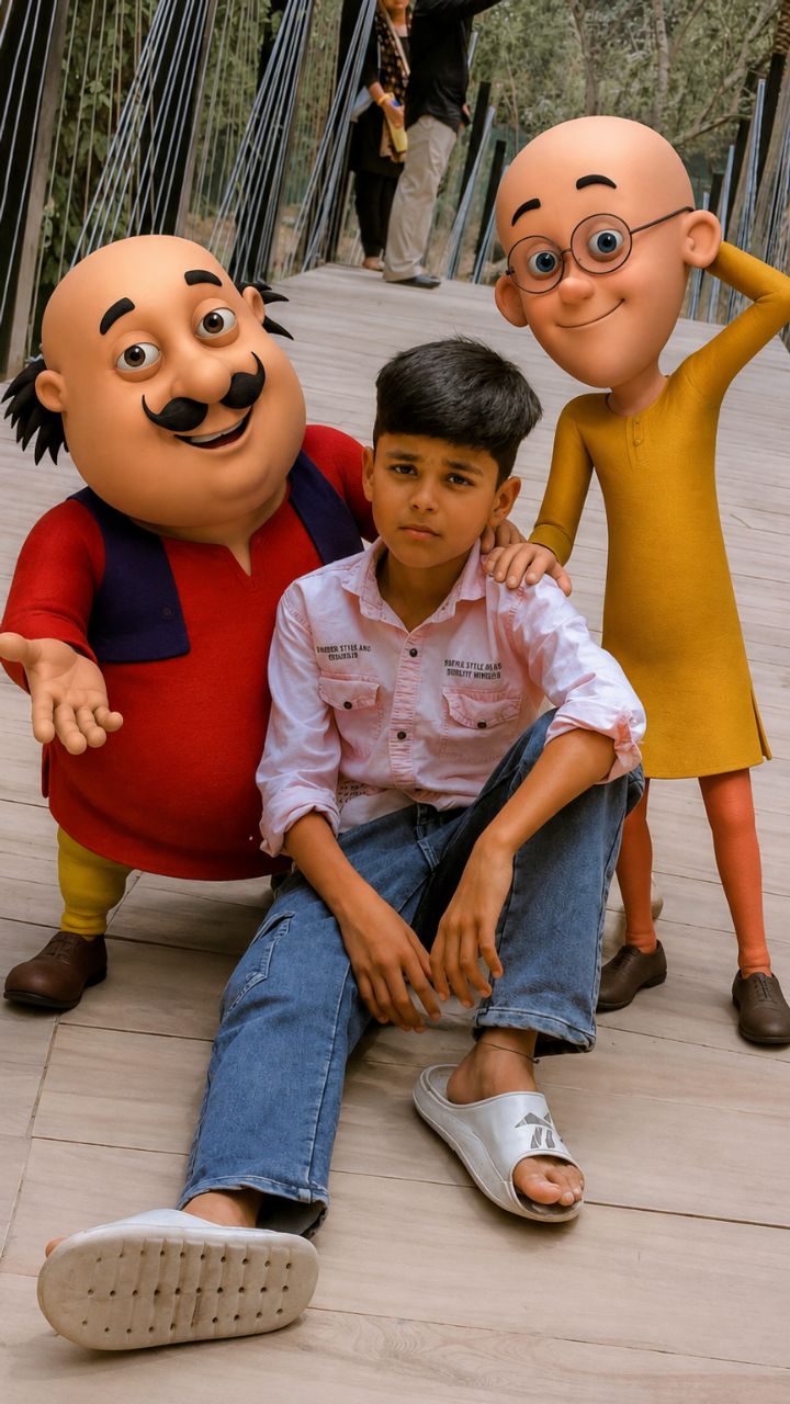 Ai video #motu#patlu#park